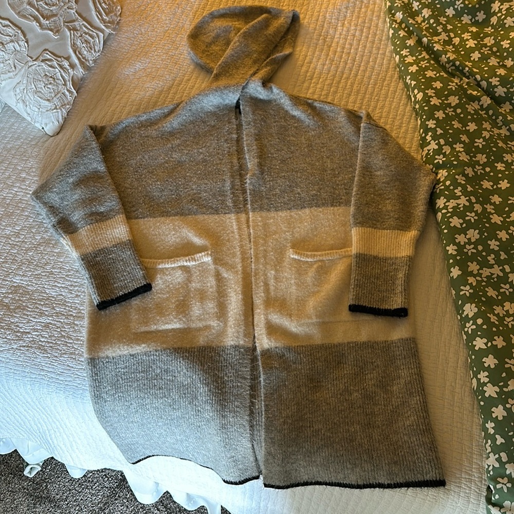 Topshop hooded cardigan